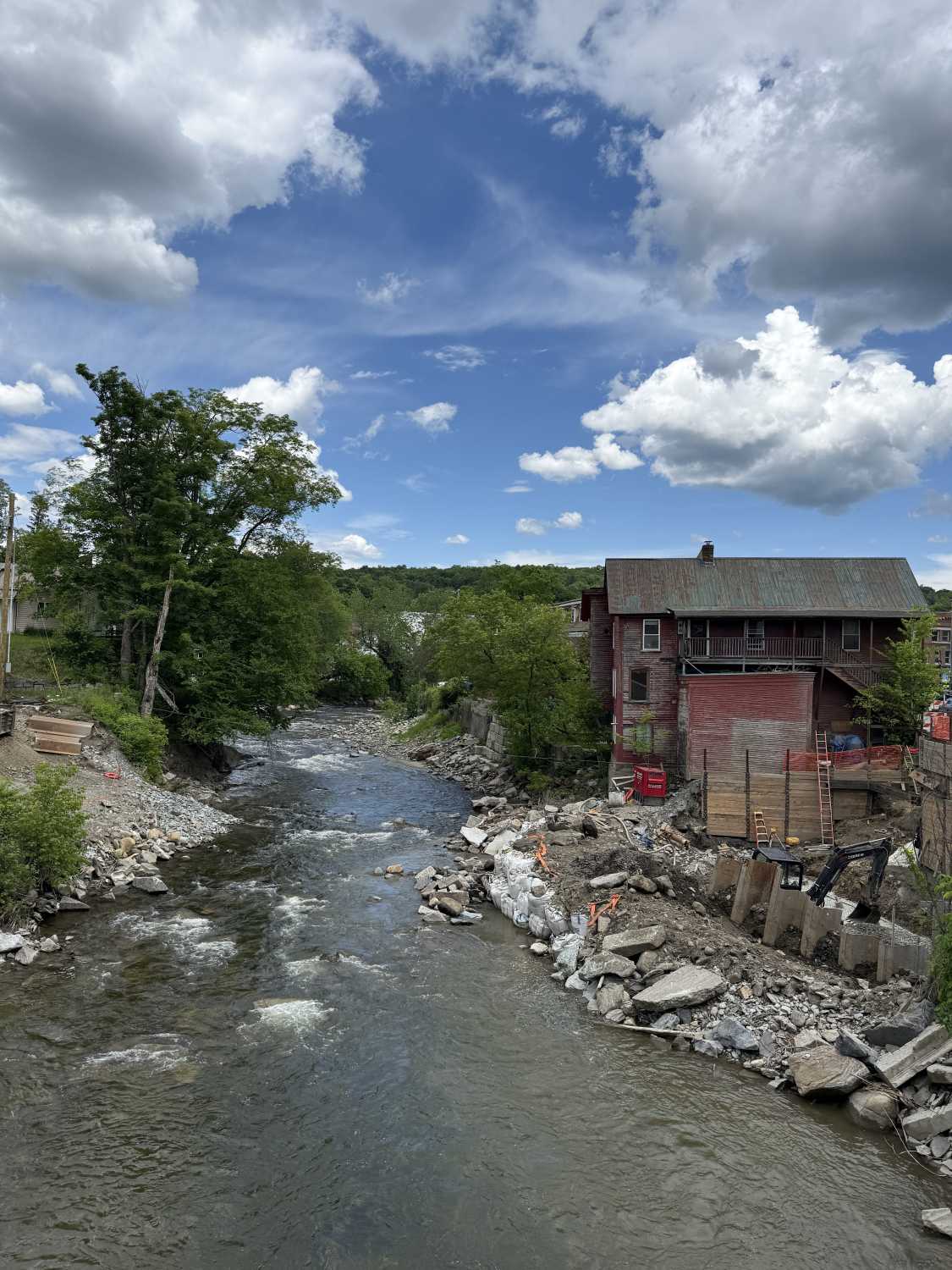 The Lamoille River at Hardwick, Vermont, June 2026. (photo by Molly Born)